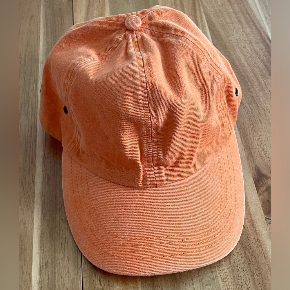 New peach soft brushed 100% cotton baseball cap - One Size